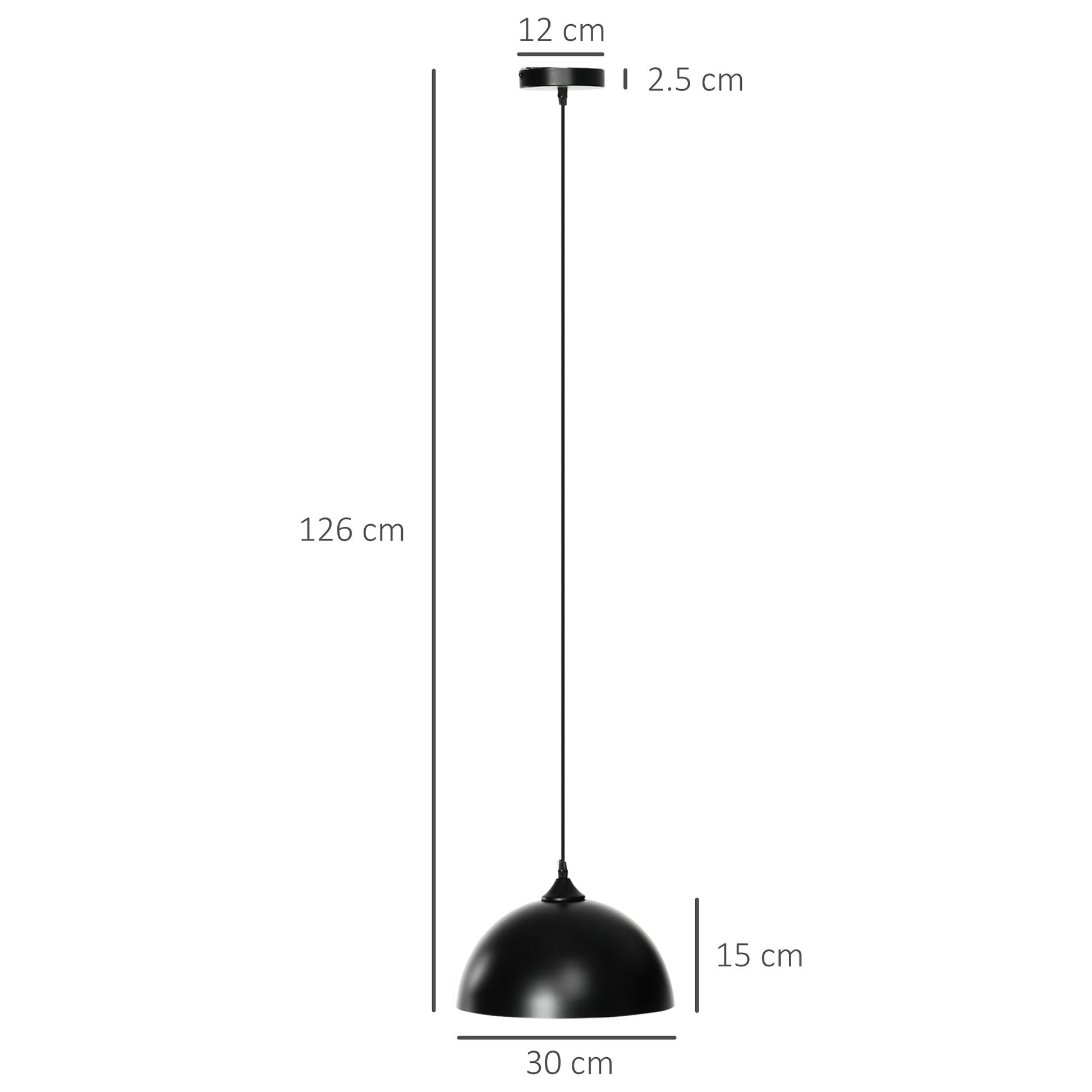 Black Hanging Ceiling Light - Borgè