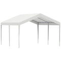 ARMENIA | Portable Garage 4x4m with UV, Rain and Wind Proof Canopy for Vehicles, Weddings and Parties - White - Borge' Group Limited