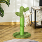 Cactus Cat Tree for cats with Scratch Pole, 40x40x65cm, green - Borge' Group Limited