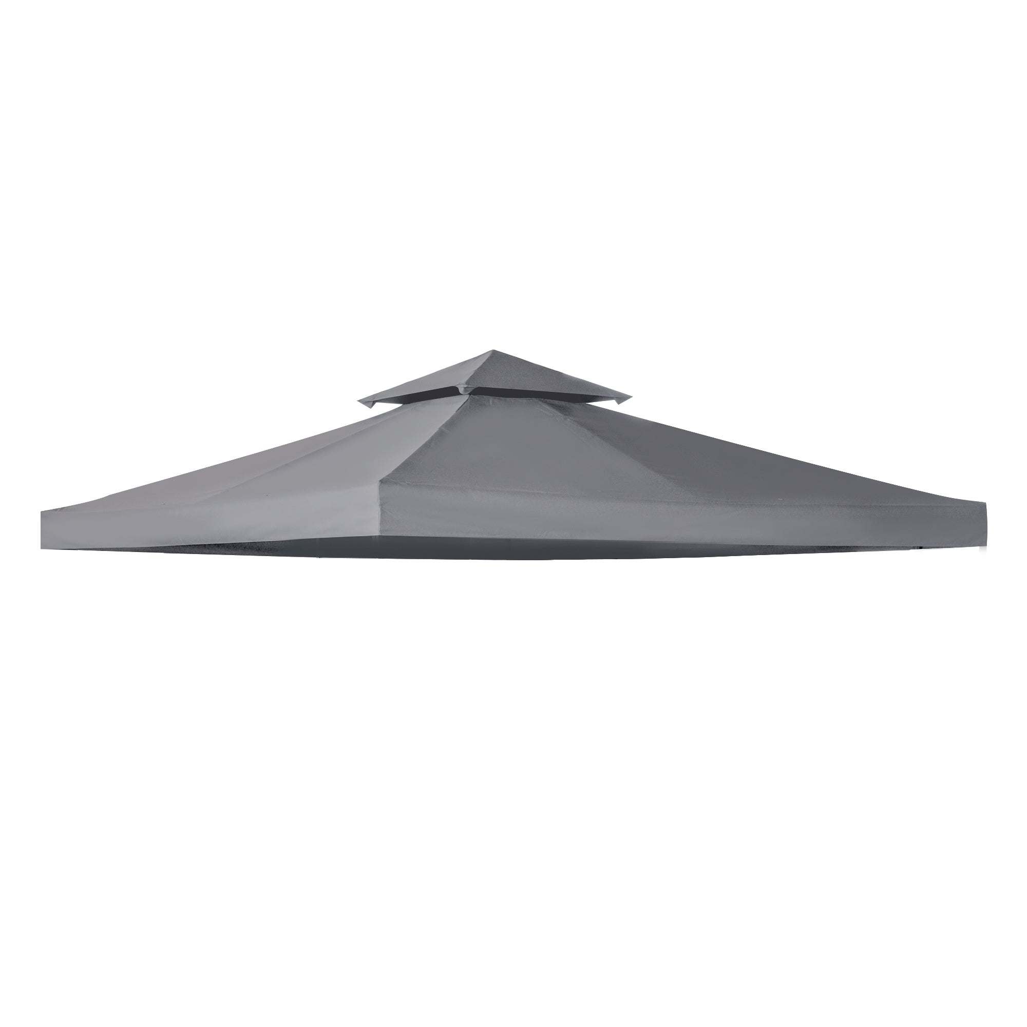 Outsunny spare roof for 3x3m gazebo at 2 levels and UV -resistant, dark gray resistant - Borgè