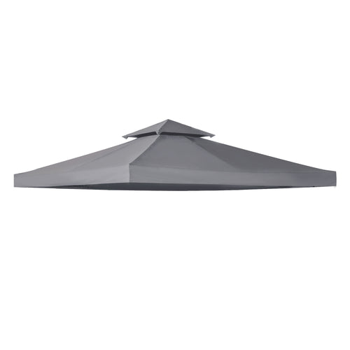 Outsunny spare roof for 3x3m gazebo at 2 levels and UV -resistant, dark gray resistant - Borgè