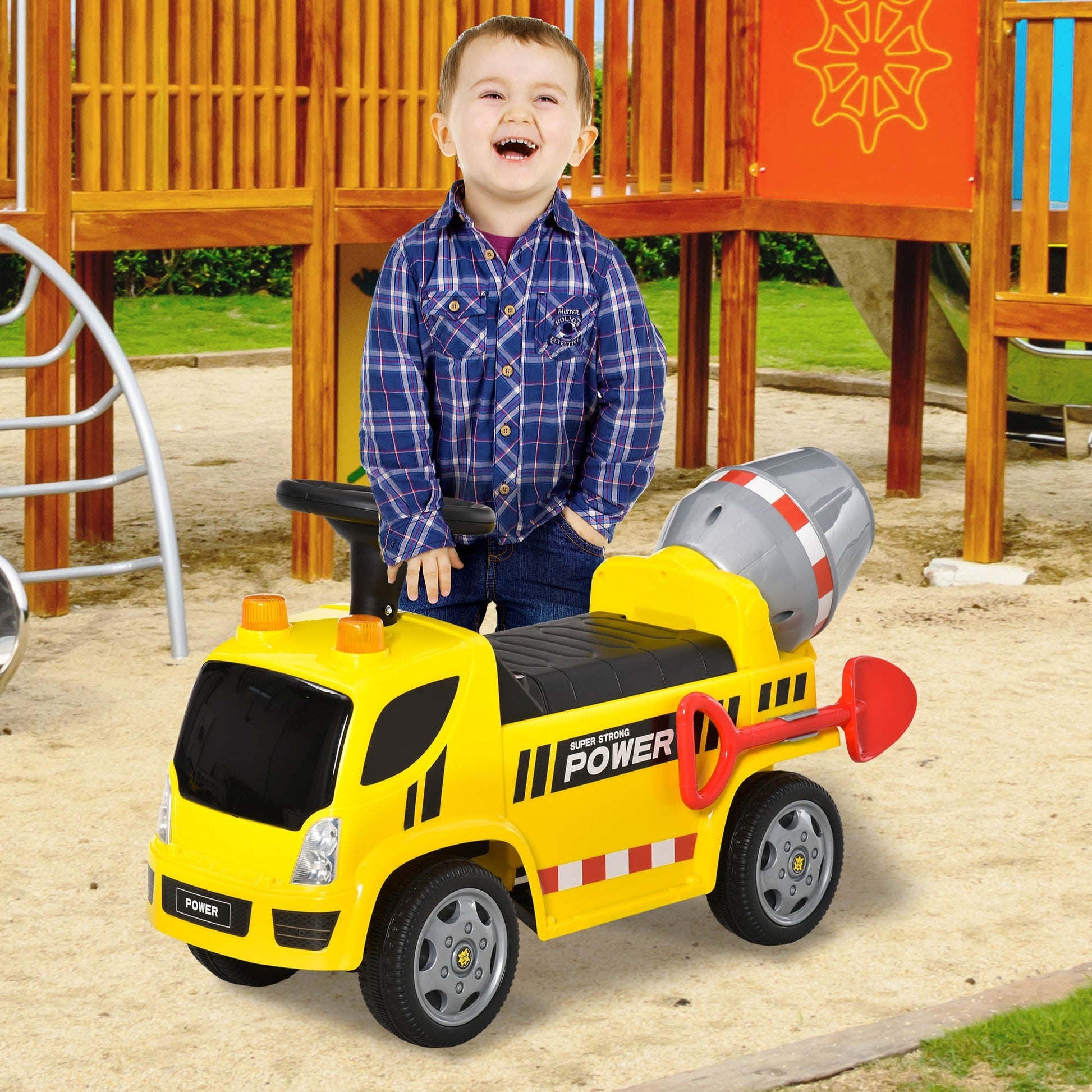 Machine for children rideable 18-36 months - yellow - Borgè