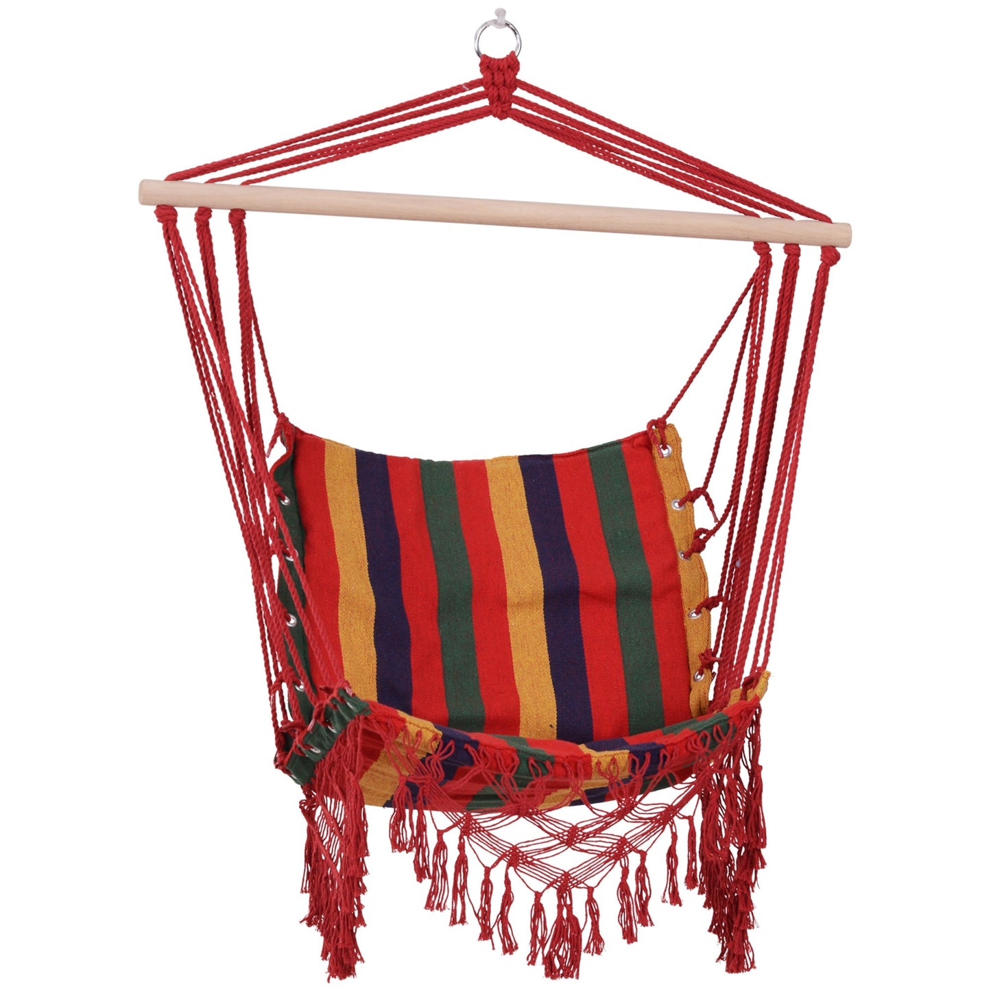 Outsunny amca chair suspended in polyester, colorful, 100x60x100cm - Borgè