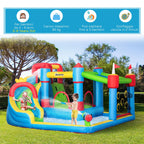 Inflatable Castle for Children with Slide, Trampoline and Pool, 390x300x197cm - Borge' Group Limited