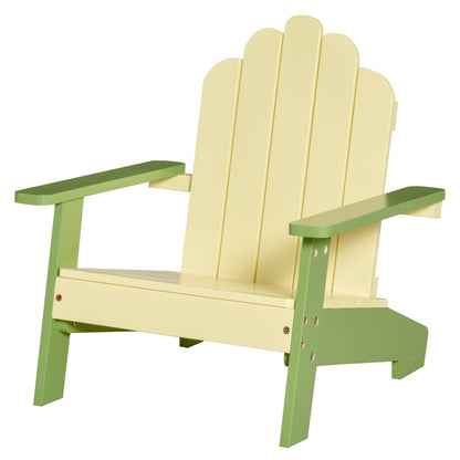 Outsunny Children's Chair Board of Arrondack in Green Pino Wood - Borgè