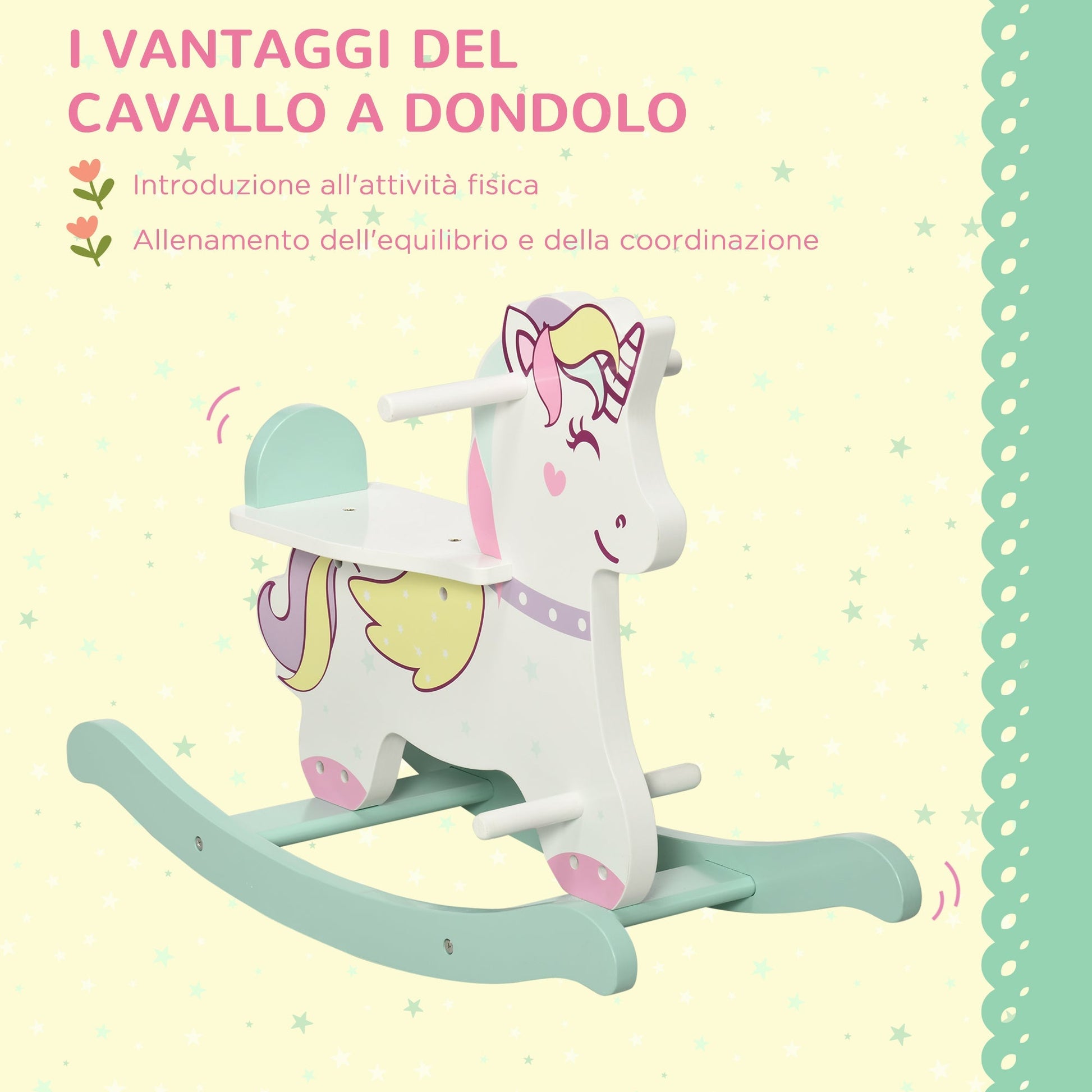 Rocking Unicorn for Children aged 1-3yrs - Borgè