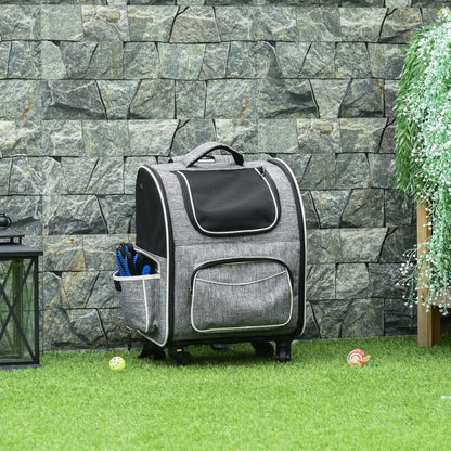 PAWHUT carrier for dogs with hinges and network window, in Oxford and Polyester fabric, 43x33x51.5 cm - Borgè