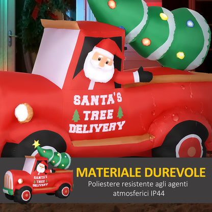 Inflatable Gigantic Santa Claus Tree Delivery with LED lights - Borgè