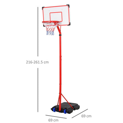 basketball basket for children adjustable portable with scoreboard and flat - Borgè