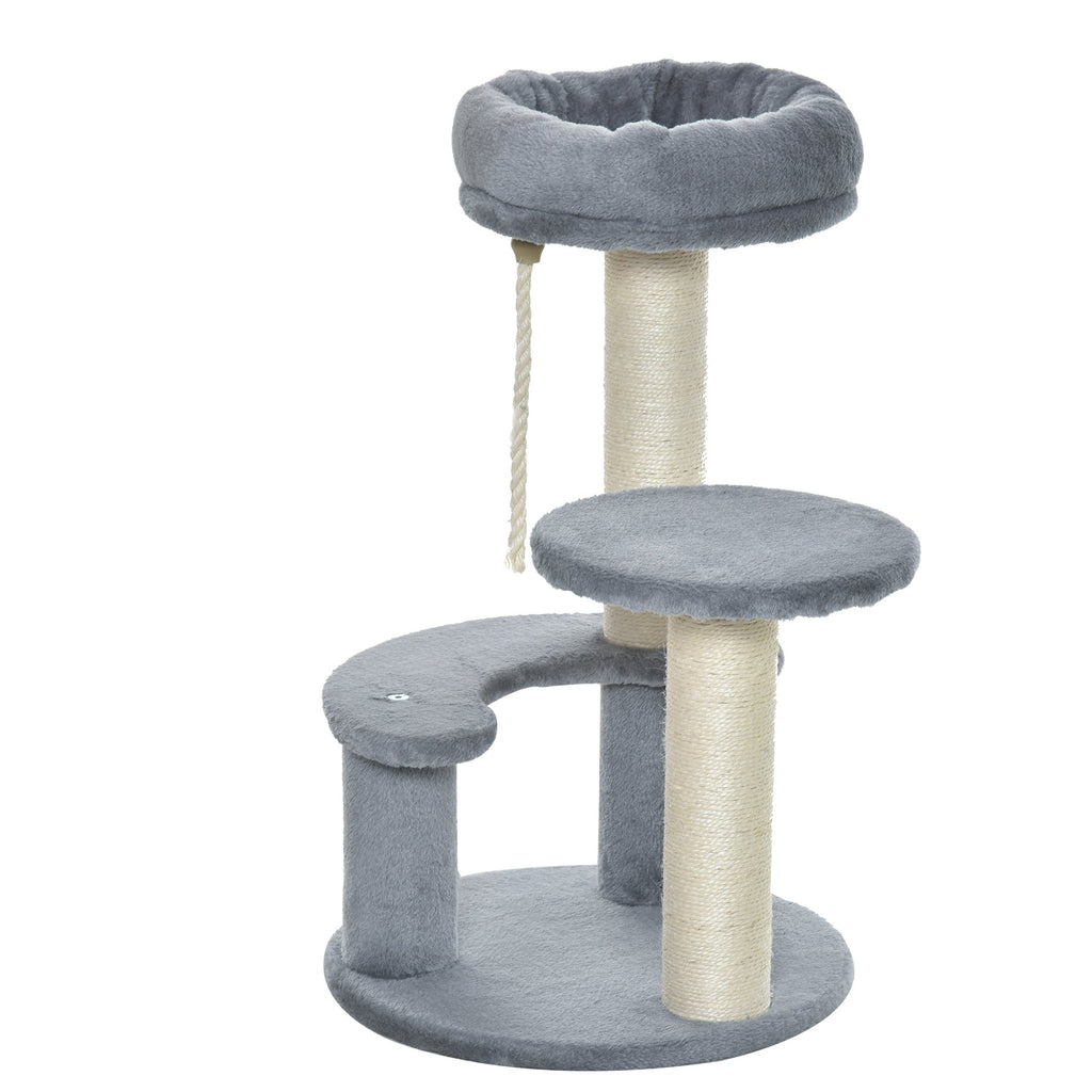 Cat Tree for cats with Scratch Pole, 40x40x225-285 cm - Borge' Group Limited