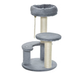 Cat Tree for cats with Scratch Pole, 40x40x225-285 cm - Borge' Group Limited