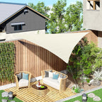 Triangle Sun Shade Tent (Color: Cream, Size: 6x6x6m) - Borge' Group Limited