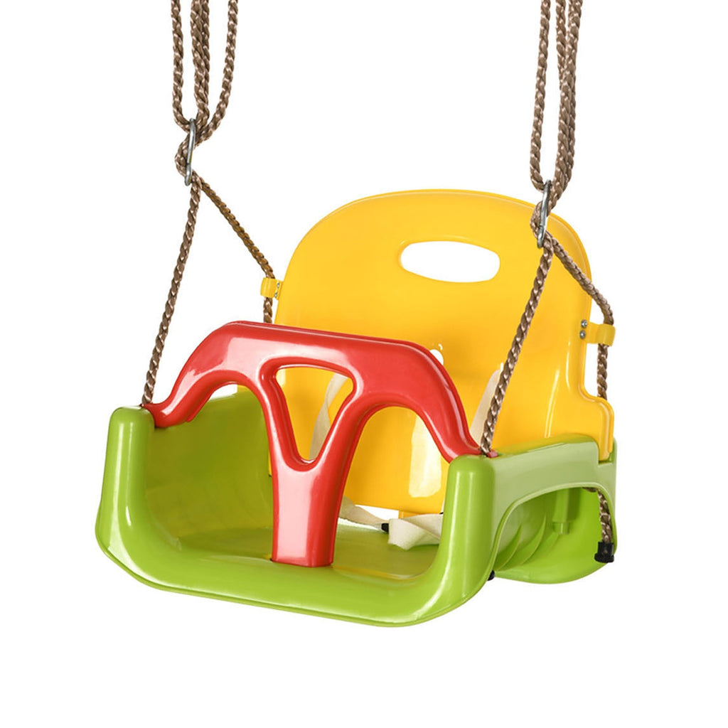 Outsunny swing for children 9-36 months in pp and pe with adjustable rope and belt, 42x33x120-180 cm - Borgè