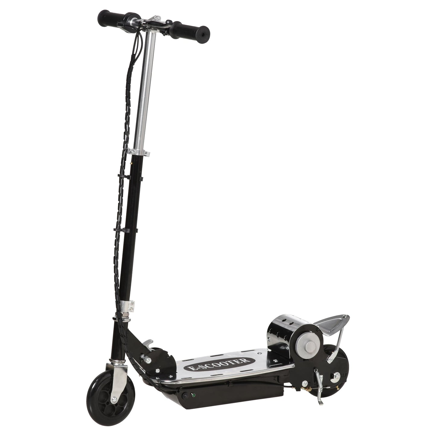 electric scooter for children with brake and easel, black - Borgè