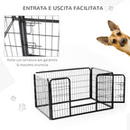 Pawhut Modular Fence for pets 125x80x70cm - Borgè