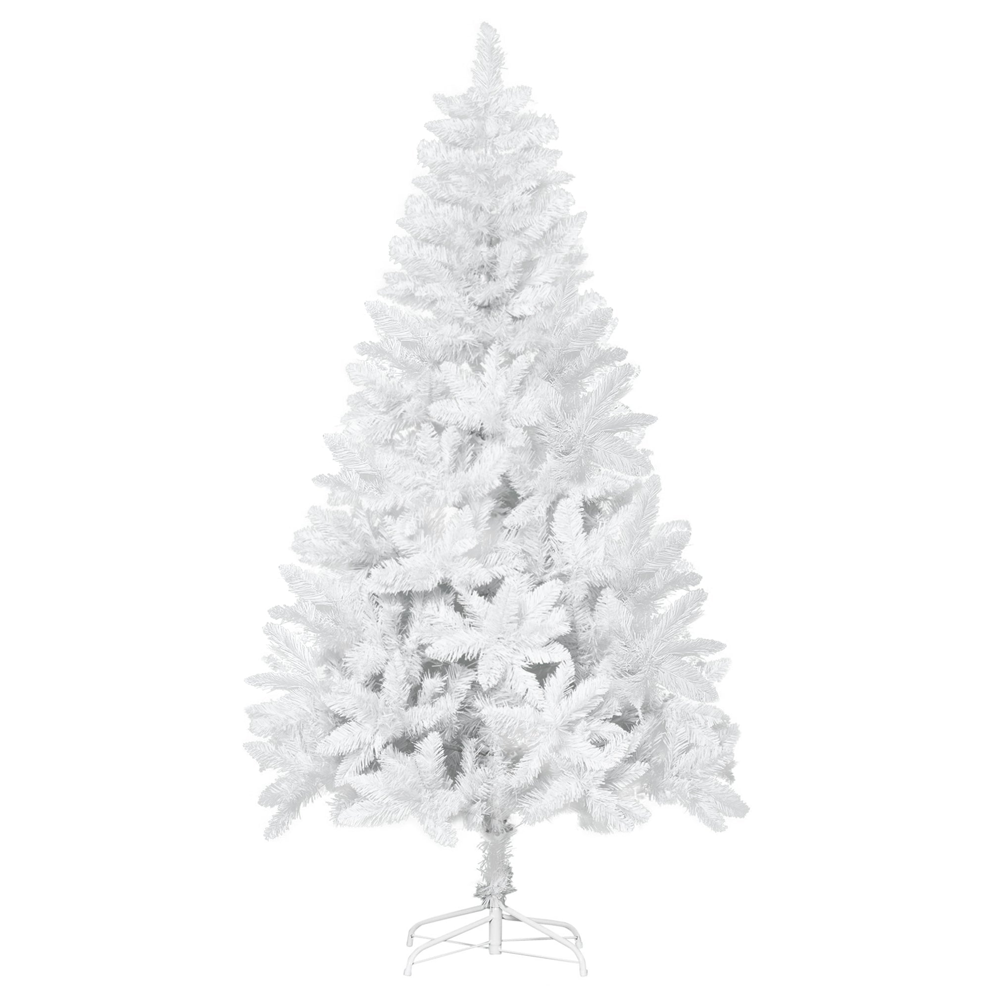 White Christmas tree with 550 pvc branches for internal use, Ã˜116 x 180cm - Borgè