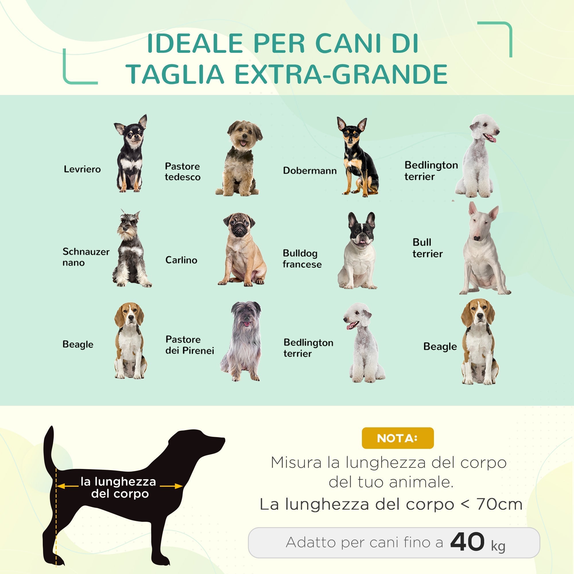 Indoor and Outdoor Dog Bed, Capacity up to 32kg, Breathable Fabric, 130x90x20cm, Black - Borge' Group Limited