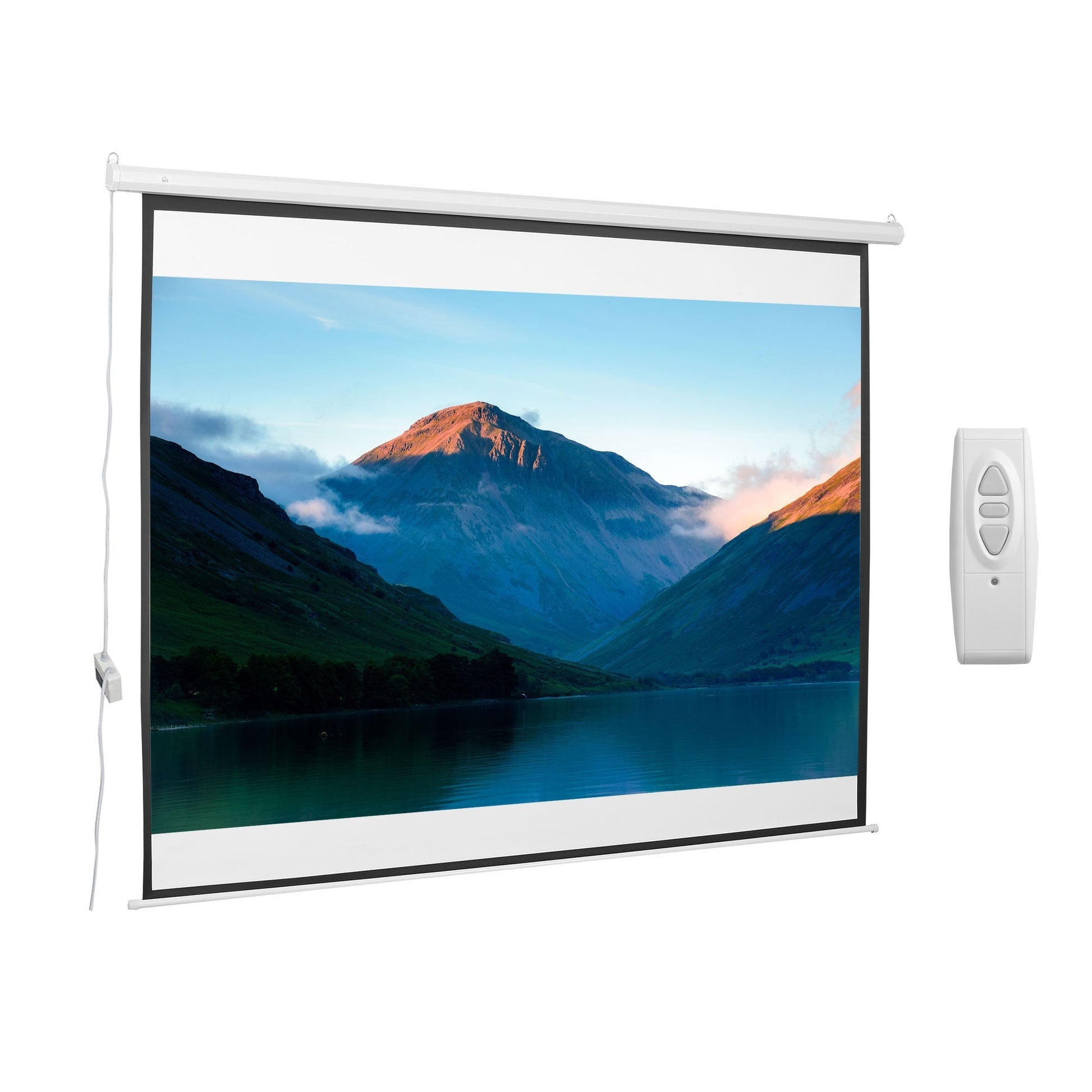 Motorized Projection Screen, 120'' White | - Borgè