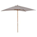 Outsunny garden umbrella 2x3 m waterproof, in wood with removable polyester, gray coverage coverage - Borgè