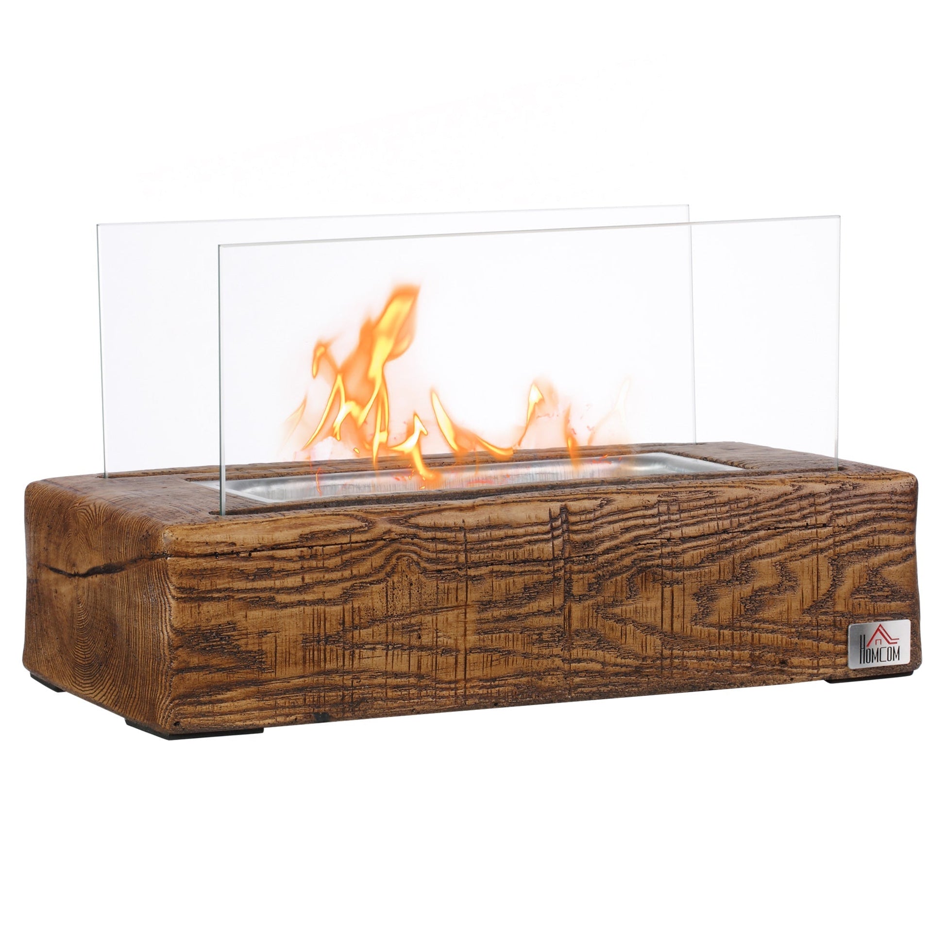 Bioethanol fireplace fireplace with 0.15l tank and autonomy 45 minutes, 33x16x18cm - Borgè