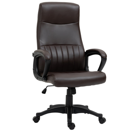 Office chair winner, adjustable height and wheels, 61.5x66x113-123cm, brown - Borgè