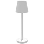 White Portable Table Lamp with Charging Cable | 3600mAh| Ã˜11.2x36.5 cm - Borgè