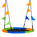 Outsunny Round swing for children +3 years for outsiders and multicolor interiors - Borgè