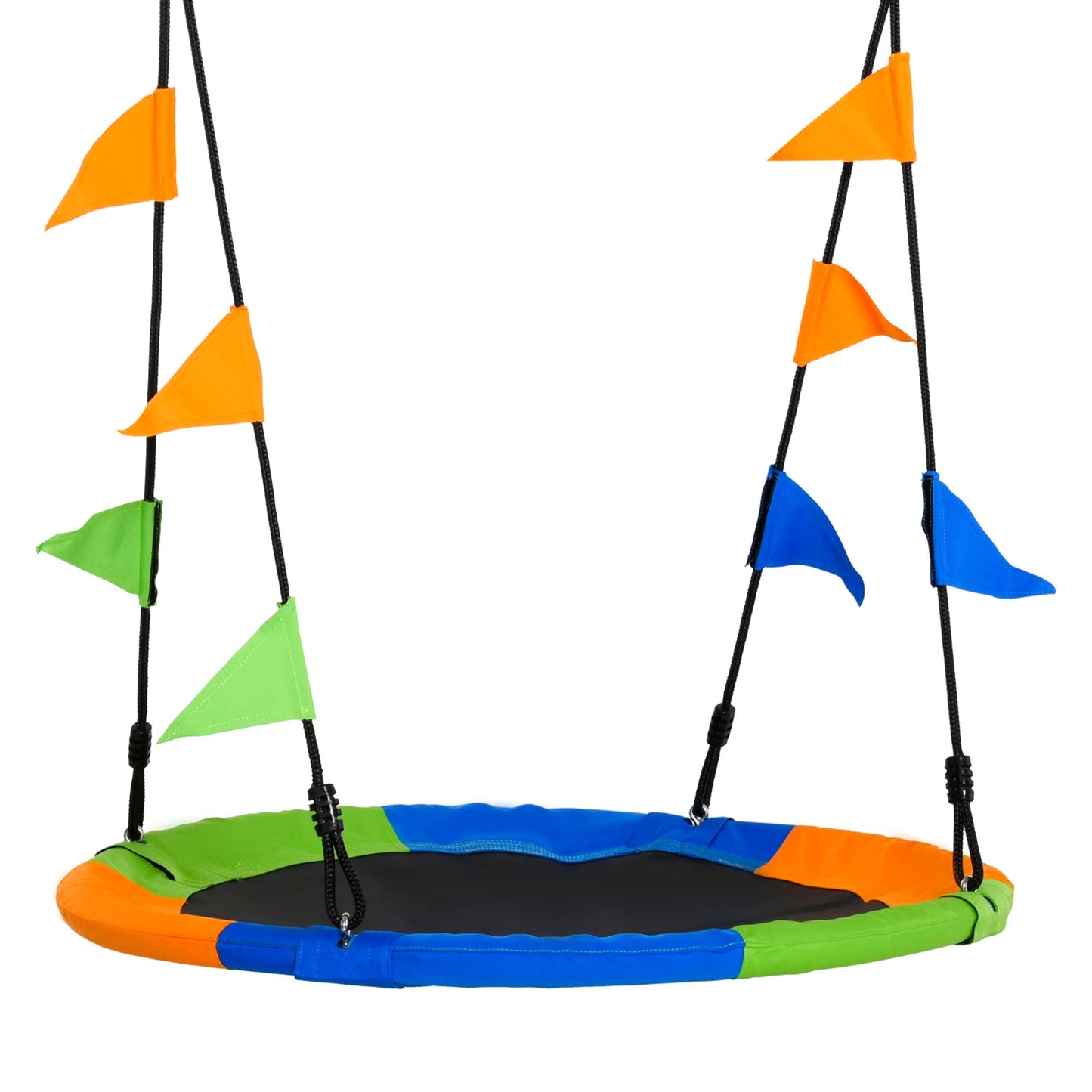 Outsunny Round swing for children +3 years for outsiders and multicolor interiors - Borgè