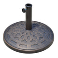 Umbrella Base 12kg Resin Φ48.5x34cm for 38-48mm Poles Bronze - Borge' Group Limited