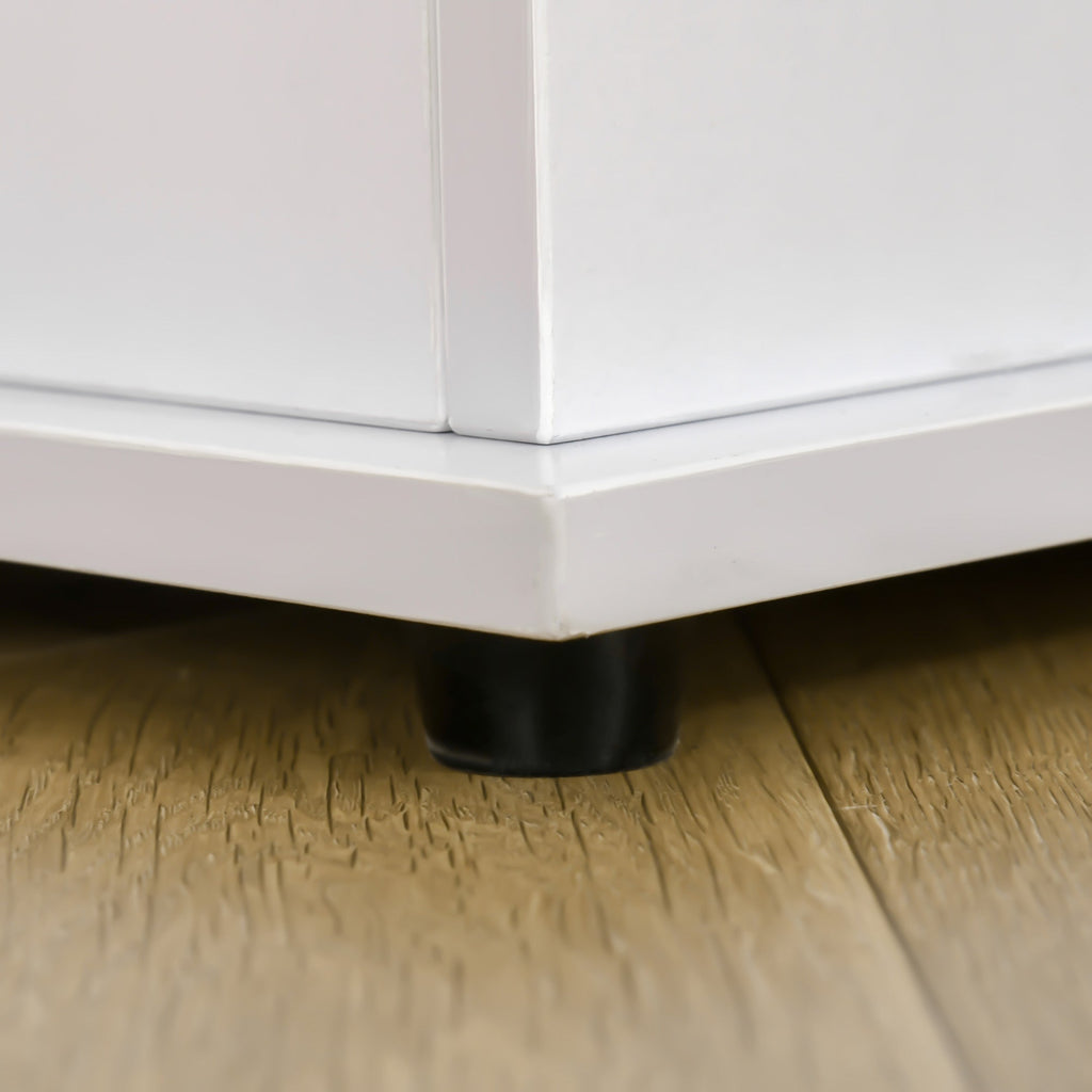 Bench Multiuse container with opening lid - White - Borgè