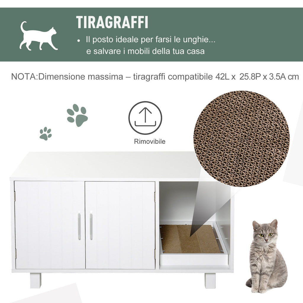 Wooden Cat Bedding with Litter for Cats, 2 doors - Borge' Group Limited