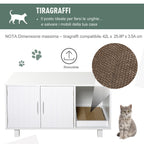 Wooden Cat Bedding with Litter for Cats, 2 doors - Borge' Group Limited