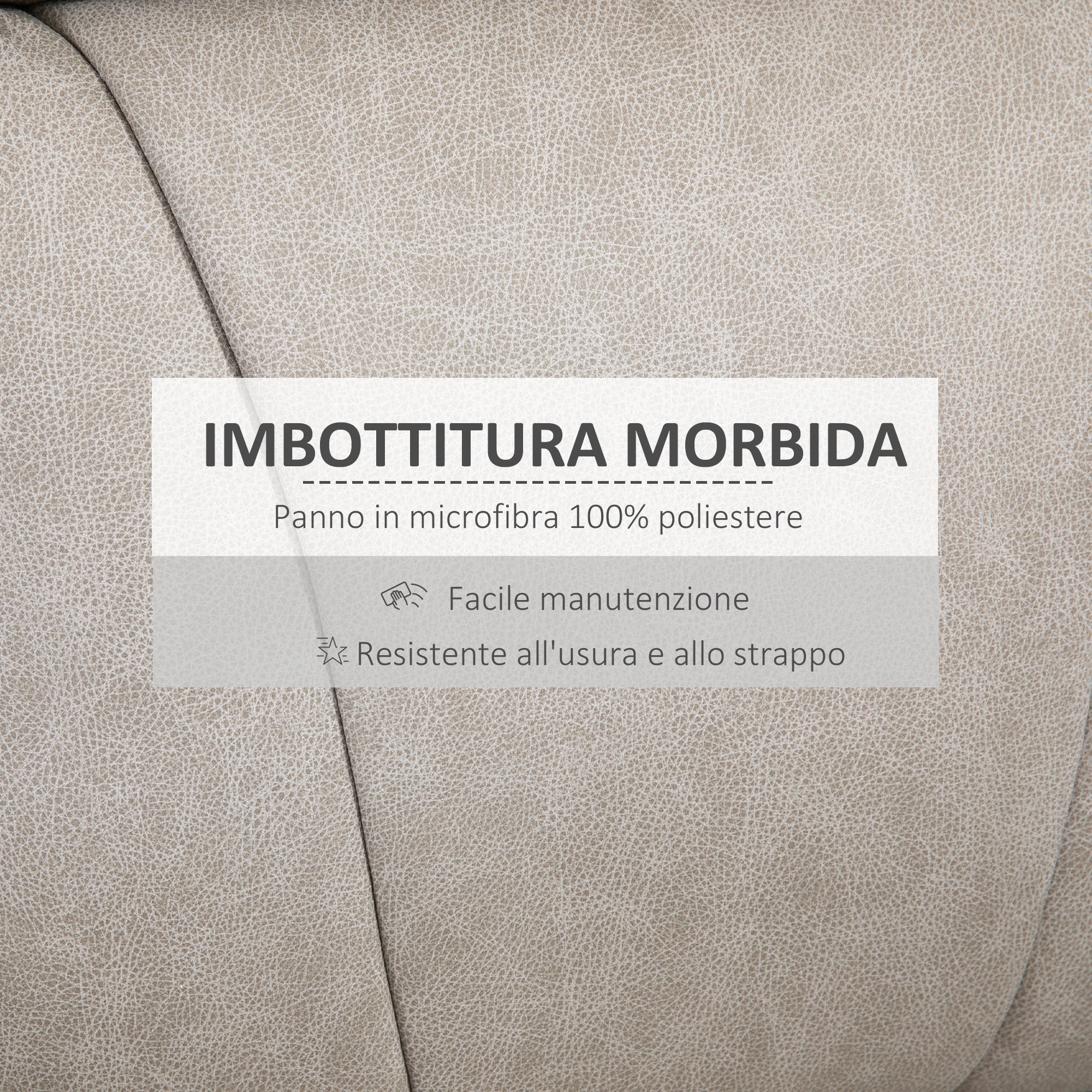 Retlinable armchair manually 135 ° with footrests, headrests and padded armrests, 78x96x102 cm, Grey - Borgè