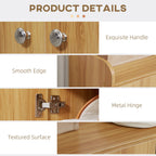 SCANDIO SCANDIZE WRIGHT AND MODERN WOOD FOR 12 PAIA WITH 4 OPEN BOARDS, 83x30x90 cm, clear brown - Borgè