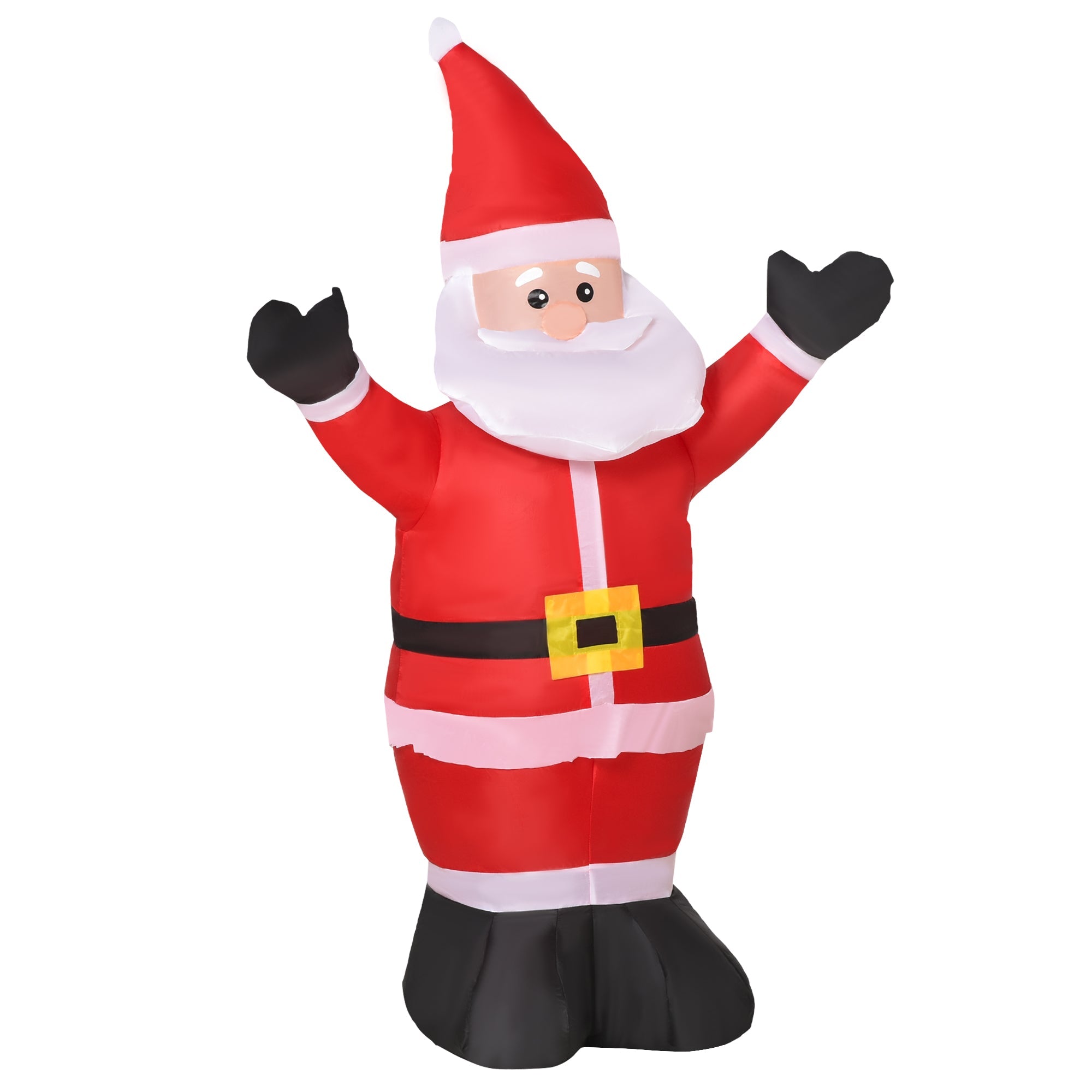 Santa Claus bright inflatable with LED lights, 80x40x120cm - Borgè