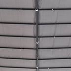 Outsunny Gazebo Pergola 3x3m Garden with Grey waterproof curtain - Borgè