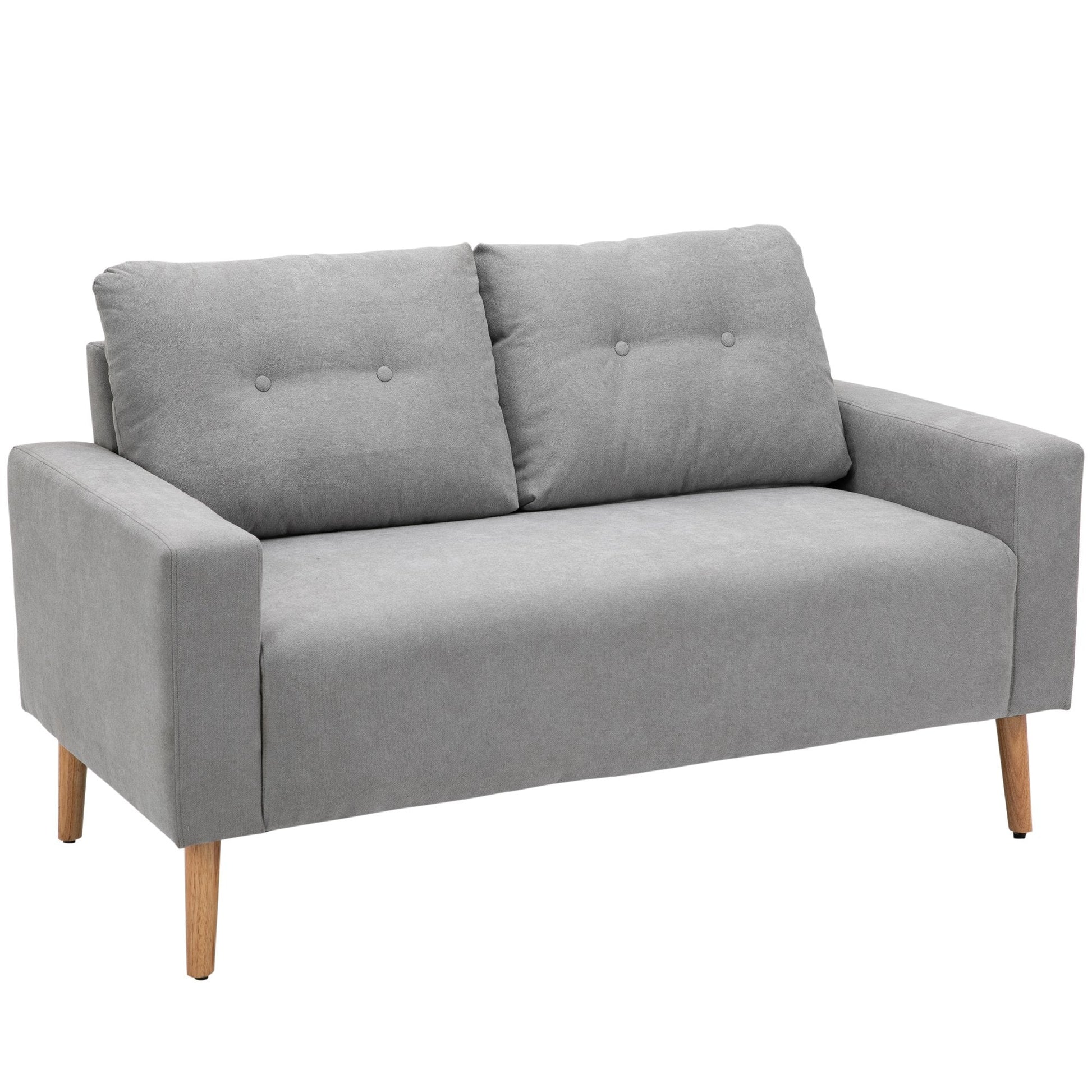 SOFIA | Grey 2 Seater Sofa Modern design with quilted back - Borgè