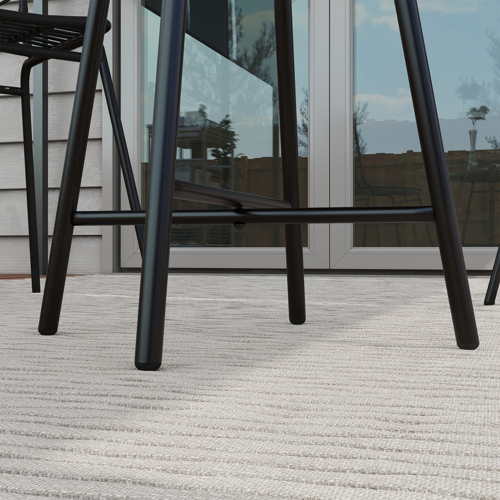 Outsunny modern garden table with wooden plastic top, rattan and steel, 50x50x55 cm, gray and black - Borgè