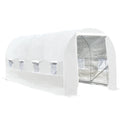 5x2x2m Tunnel Greenhouse with Steel Frame and White Polyethylene Cover - Borge' Group Limited