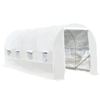 5x2x2m Tunnel Greenhouse with Steel Frame and White Polyethylene Cover - Borge' Group Limited