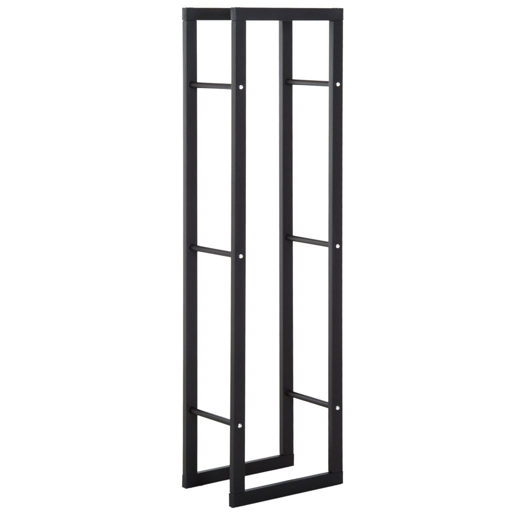 shelf porta vertical wood for black iron interior, 40x25x150cm - Borgè