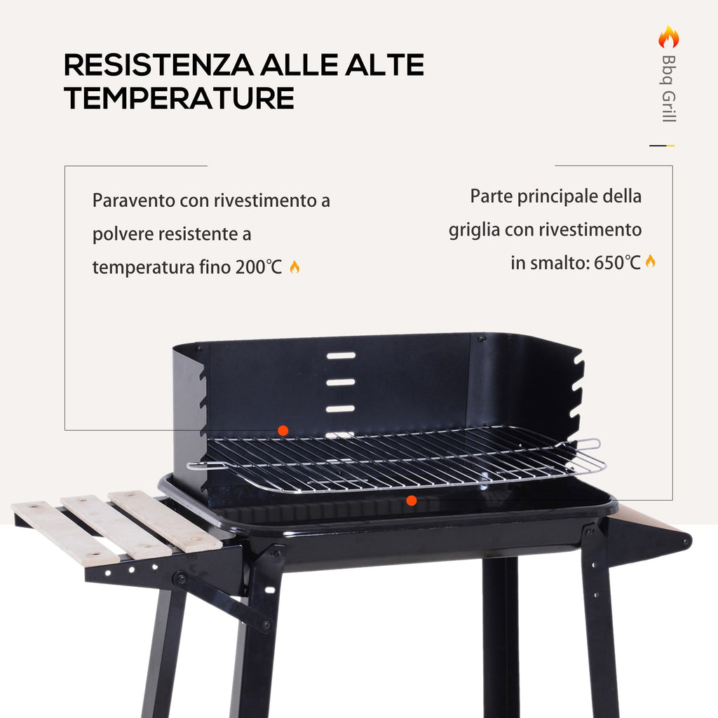 Black Charcoal Barbecue Grill - Borge' Group Limited