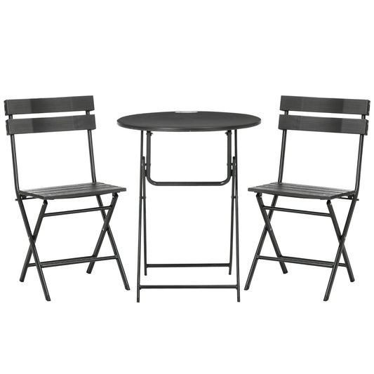 SMOKY GREY | 3Pcs Garden Table and Chairs - Borgè