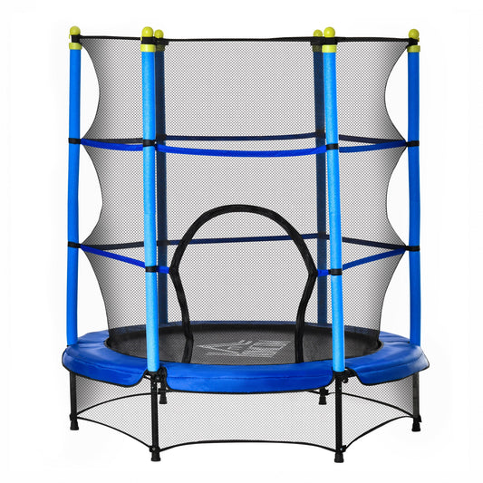 Covered Blue Trampoline for Kids - Borgè