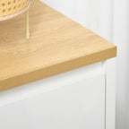 Homcom Multiuse mobile with 2 levels in chipboard and adjustable shelf, 80x37x75cm - Borgè