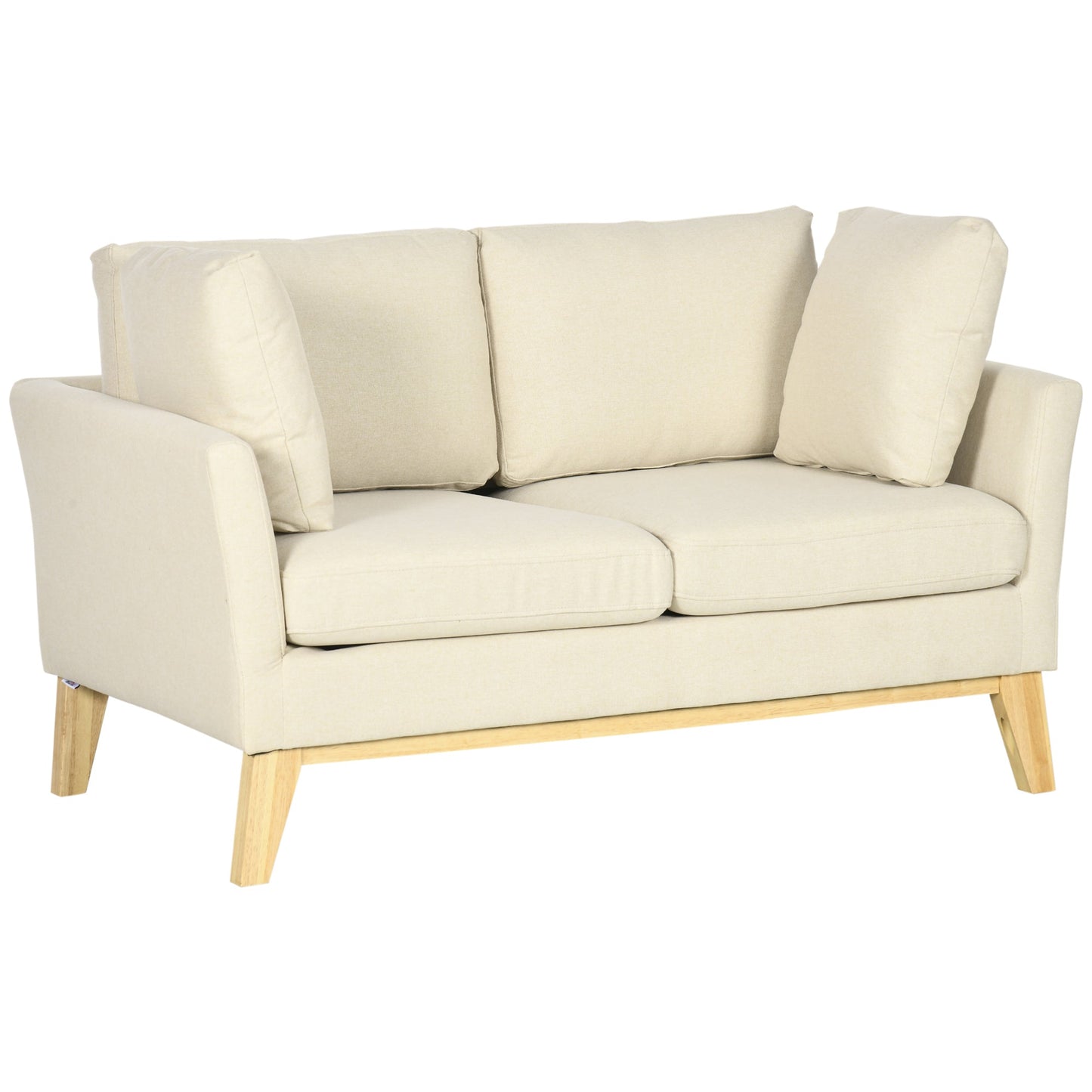 OASI | Beige Fabric 2 Seater Sofa with 2 cushions | 137x78x78 cm - Borgè