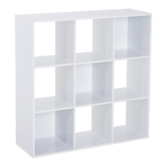 Homonda Bianco Moderna bookshop 6 compartments 91 x 91 x 30 cm - Borgè