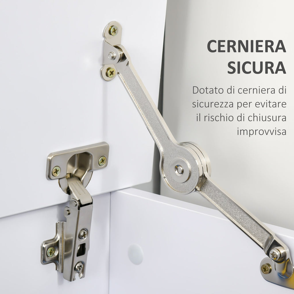 Bench Multiuse container with opening lid - White - Borgè