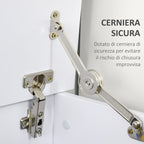 Bench Multiuse container with opening lid - White - Borgè