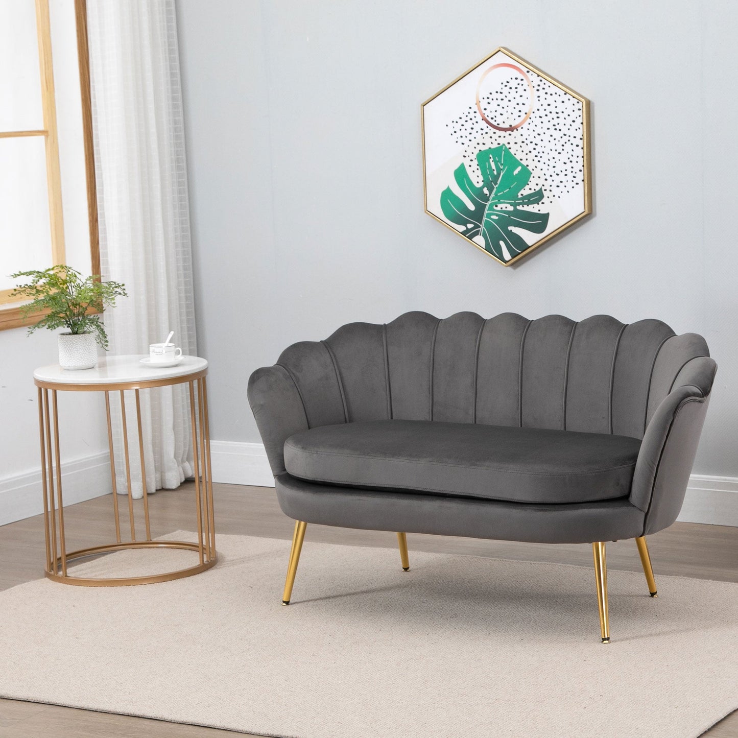 Shell Shaped 2 Seater Sofa - Borgè